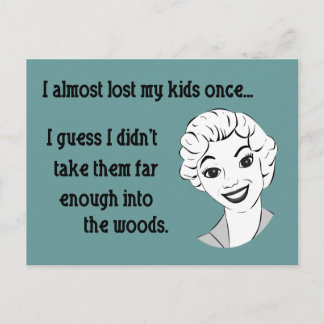 Postal Gracioso retro Mom Postcard