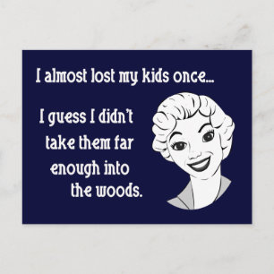 Postal Gracioso retro Mom Postcard