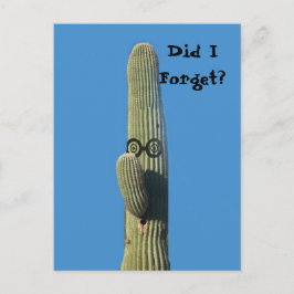 Postal Gracioso saludo de cumpleaños tardío