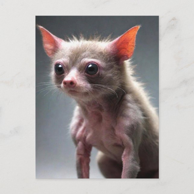 Postal Gracioso Scruffy Animal (Anverso)