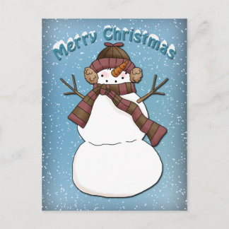 Postal Gracioso Snowman