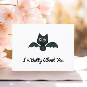 Postal Gracioso soy malo por ti, te pego a Valentine con