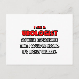 Postal Gracioso Urologista.. Muy improbable