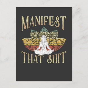 Postal Gracioso Zen Meditando Yoga Namaste Sarcástico