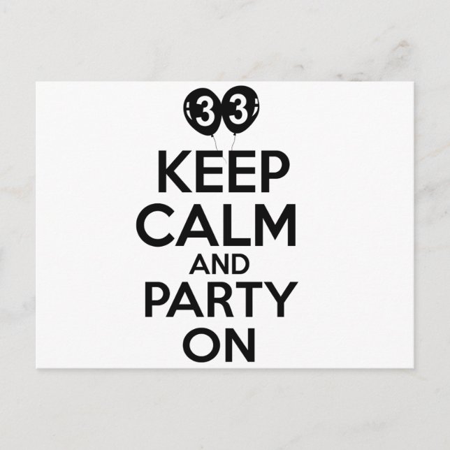 Postal Graciosos diseños de 33 años (Anverso)