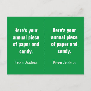 Postal Graciosos San Valentín anti San Valentín para niño