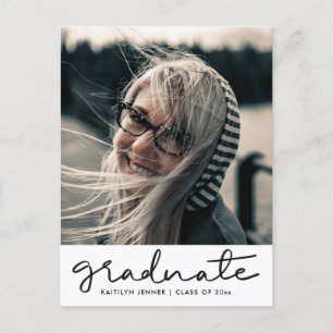 Postal Grad Script Graduation Party   Guardar la foto de 
