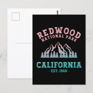 Postal Gradiente de California en el Parque Nacional Redw