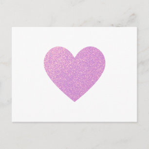 Postal Gradiente de color de textura ombré de corazón sim