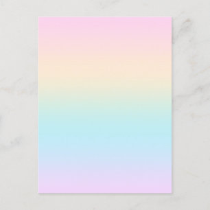 Postal Gradiente de color Pastel