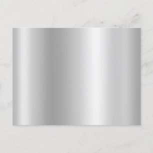 Postal Gradiente de papel de aluminio gris plateado claro