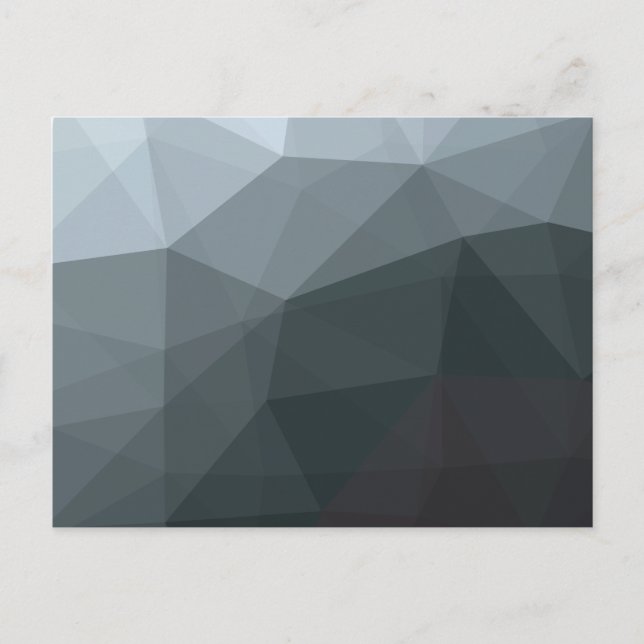 Postal Gradiente simple geométrico negro (Anverso)