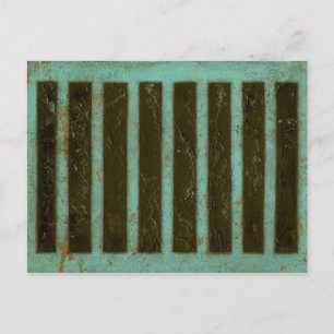 Postal Grado de aire turquesa contemporáneo