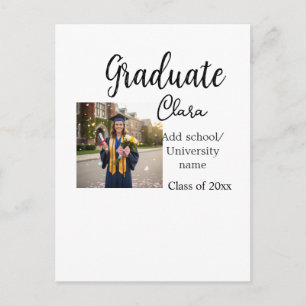 Postal Graduación agregar nombre clase de 20xx felicitaci