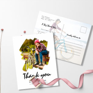 Postal Graduación con trazo de pincel personalizado de 2