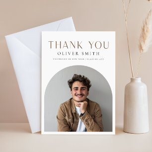 Postal Graduación de agradecimiento de Foto de Elegant Ar
