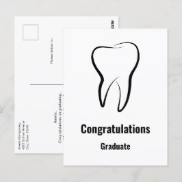 Postal Graduación de Dentología Gráfica Médica Dental