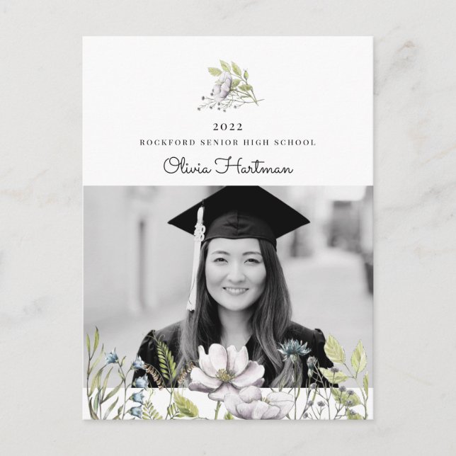 Postal Graduación de Flor Silvestre 2022 (Anverso)