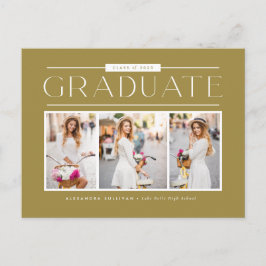 Postal Graduación de Fotografía en Colaje con Tipografía 