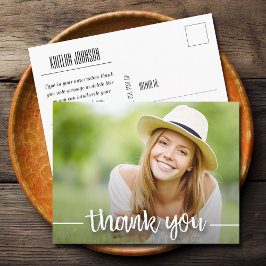 Postal Graduación de fotos de moda gracias