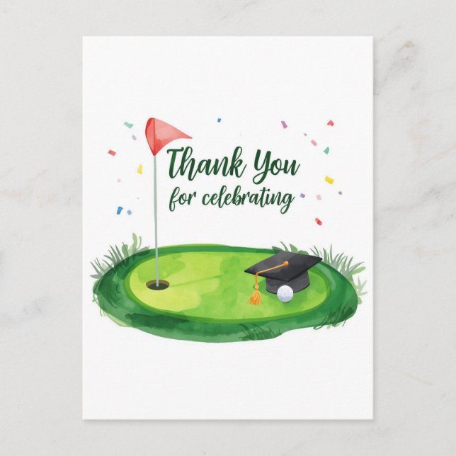 Postal Graduación de Golf (Anverso)