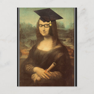 Postal Graduación de Grado de la Mona Lisa