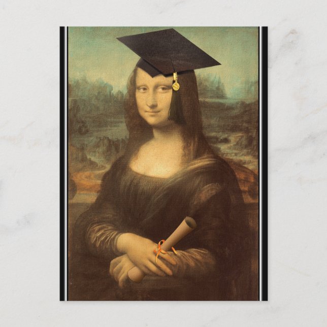 Postal Graduación de Grado de la Mona Lisa (Anverso)