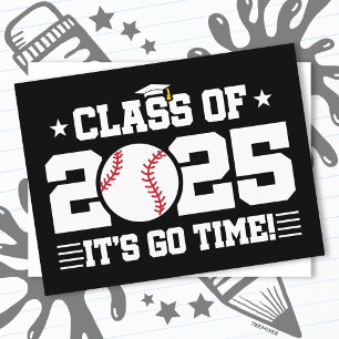 Postal Graduación de jugador de béisbol de 2025 Senior