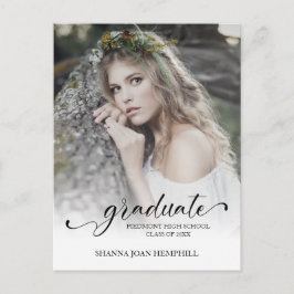 Postal Graduación de la Escuela de Típografía de moda Scr