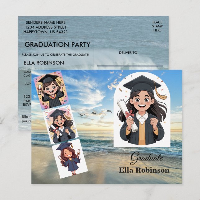 Postal Graduación de la promoción de 2026 (Anverso / Reverso)
