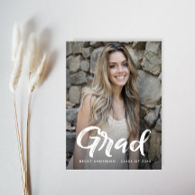 Graduación divertida del guión guardar la fecha