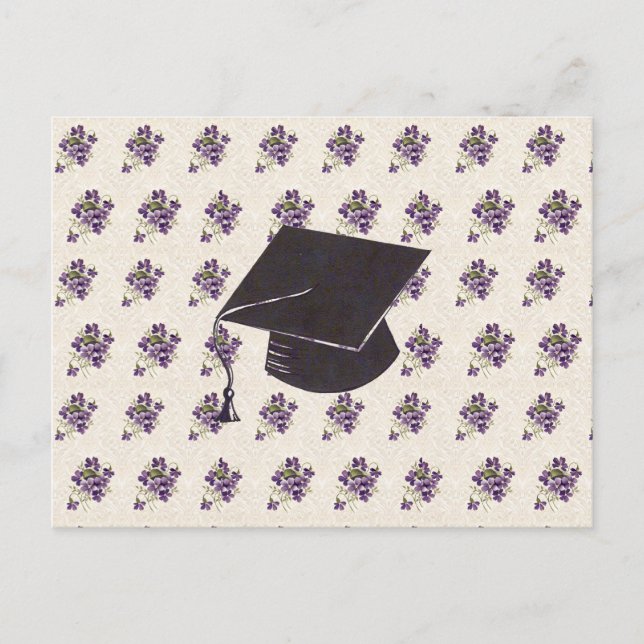 Postal Graduación floral  (Anverso)