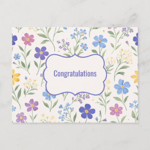 Postal Graduación floral