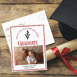 Postal Graduación fotográfica de la Escuela Veterinaria R
