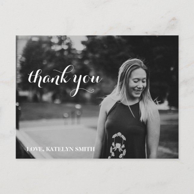 Postal Graduación Gracias Cartas (Anverso)