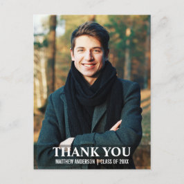 Postal Graduación Gracias Foto Postcard Moderno L W