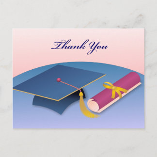 Postal Graduación Gracias Postcard