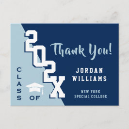 Postal Graduación Minimalista moderna y sencilla Gracias