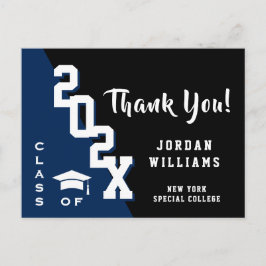 Postal Graduación Minimalista moderna y sencilla Gracias