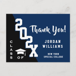 Postal Graduación Minimalista moderna y sencilla Gracias