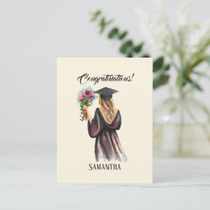Postal Graduación personalizada de acuarela (11)