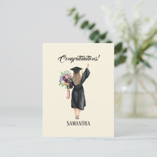 Postal Graduación personalizada de acuarela (8)