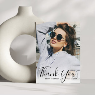 Postal Graduación personalizada de superposición de fotos