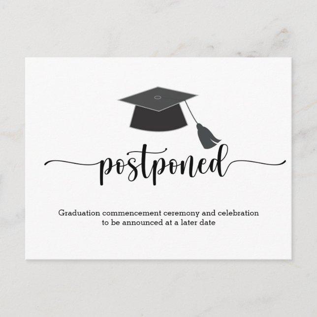 Postal Graduación pospuesta (Anverso)