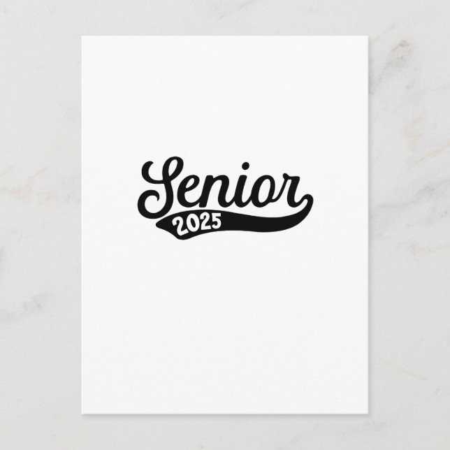 Postal Graduación Senior 2025 El último día de la escuela (Anverso)