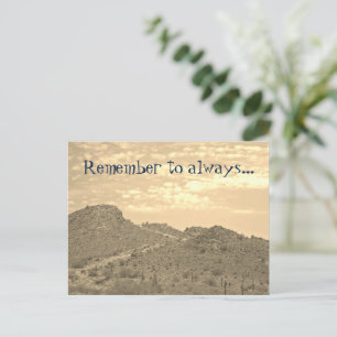 Postal Graduación Sigue Tu Propia Senderismo Por El Desie