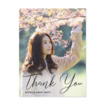 Graduación simple de fotos en escritura negra grac