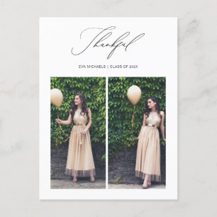 Postal Graduación Simplemente Agradecida Dos Foto Gracias