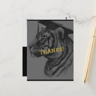 Postal Graduación Única Personalizada Gracias Postcard