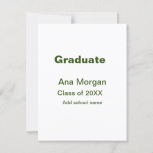 Postal Graduado agregar nombre escuela nombre promoción 2